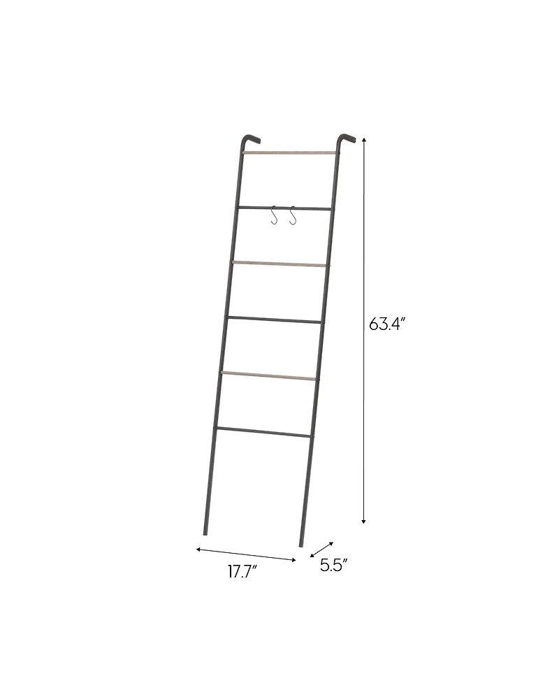 Iris Usa Free-Standing Clothing Rack, Clothes Organizer, Ladder Style, Metal Garment Rack