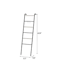 Iris Usa Free-Standing Clothing Rack, Clothes Organizer, Ladder Style, Metal Garment Rack