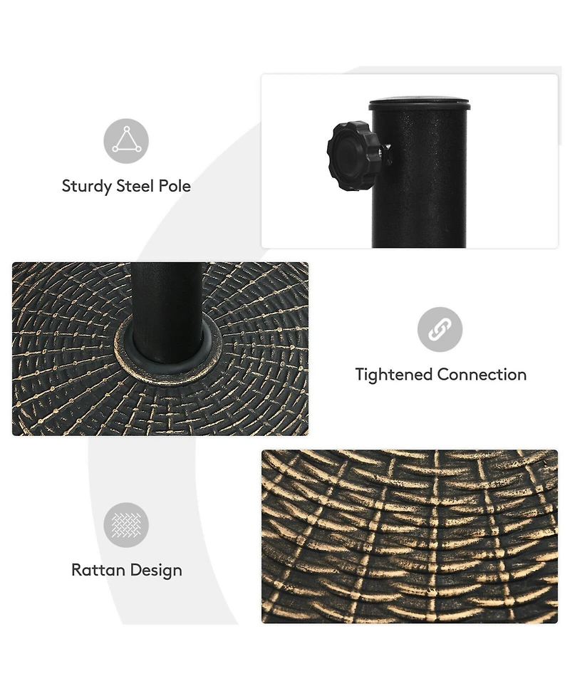 Givimo 27 lbs Patio Market Umbrella Base Stand