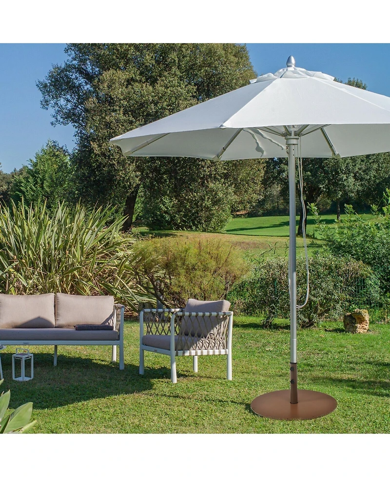 Givimo 29.5 Inch Outdoor Steel Umbrella Base Stand for Backyard and Poolside