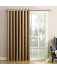Sun Zero Grant Room Darkening Grommet Sliding Patio Door Curtain Panel