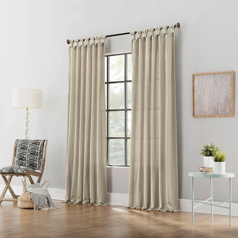 Washed Cotton Twist Tab Curtain