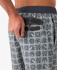 O'Neill Men's Hermosa Elastic Waist Lined 17" Swim Shorts