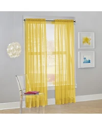 Calypso Sheer Voile Rod Pocket Curtain Panel