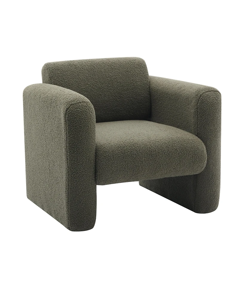 Streamdale Furniture Lambskin Sherpa Accent Armchair for Comfort