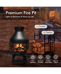 Inolait Patio Wood Burning Chimneys Fireplace