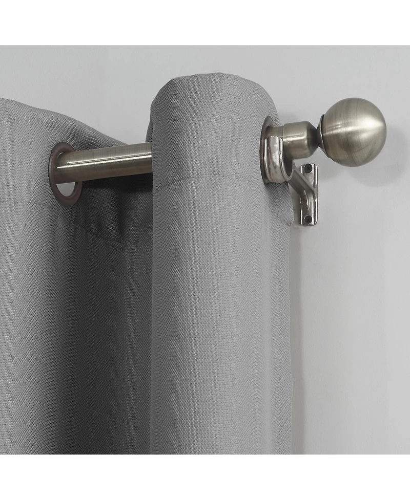 Valerie Heathered Texture Semi-Sheer Grommet Curtain Panel