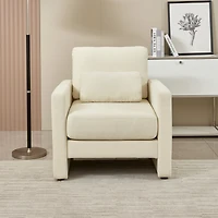Streamdale Furniture Modern Chenille Accent Chair for Living, Bedroom, Office