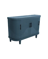 Streamdale Furniture Modern Curved Cabinet with Storage