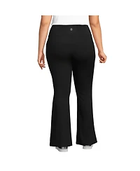 Lands' End Plus Active Hi Impact High Rise Slim Flare Pants