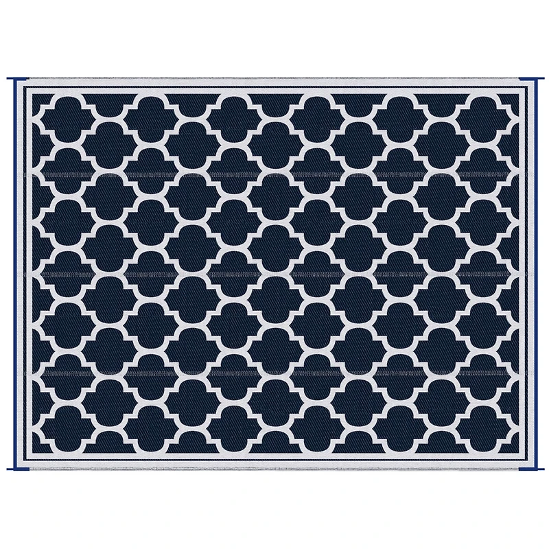 Portable Outdoor Rug: Waterproof Straw, 9'x 18' with Carry Bag