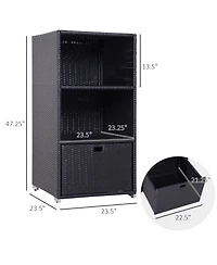 Waterproof Valet Towel Rack w/ Drawer