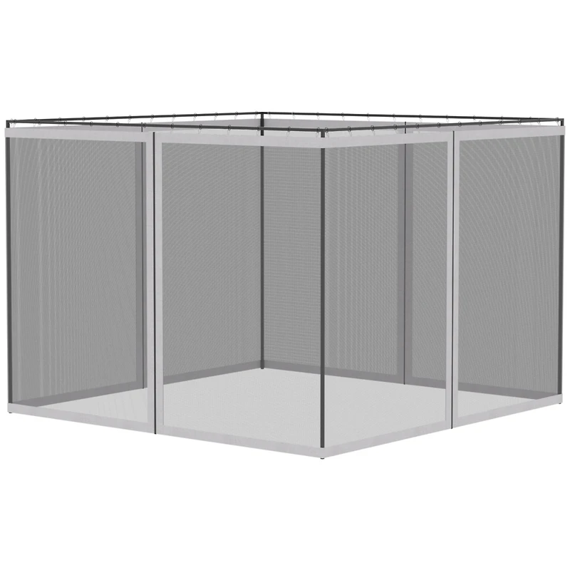 10' x 13' Sidewall Netting for Gazebos & Tents (White)