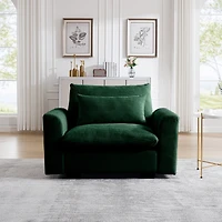 Streamdale Furniture Deep Seat Corduroy Accent Sofa