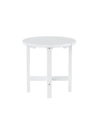 WestinTrends All-Weather Outdoor Patio Round Poly Adirondack Side Table