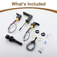 Casainc Drop-In 2-handle Bathroom Faucet with Drain Assembly