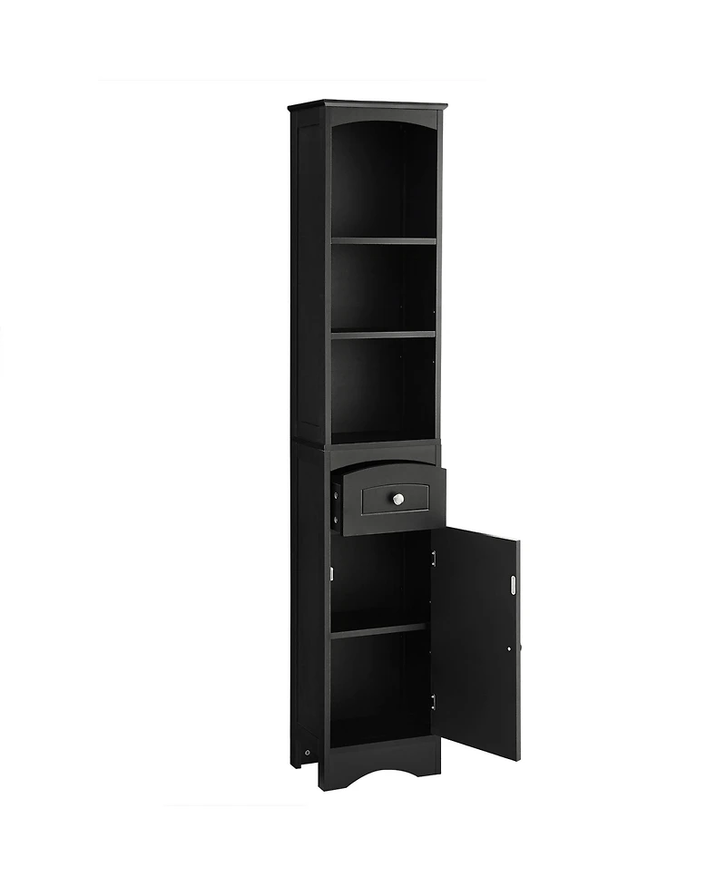 Freestanding Bathroom Cabinet with Drawer and Adjustable Shelf