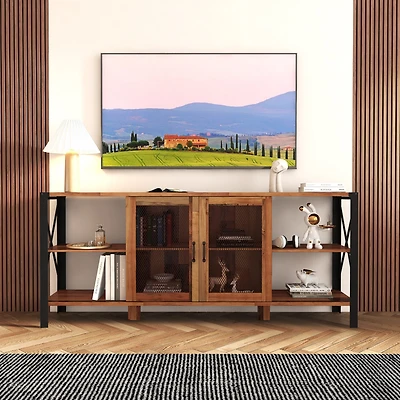 Streamdale Industrial Farmhouse Tv Stand for Living Room & Bedroom