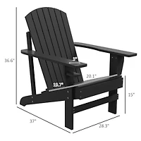 Classic Adirondack Chair: Weather-Resistant Outdoor Patio Furniture
