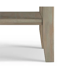 Simpli Home Acadian Solid Wood Narrow Side Table