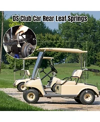 Yescom Set of 2 Rear Leaf Springs for Club Car Ds Golf Cart Heavy Duty Dual Action with Bushings
