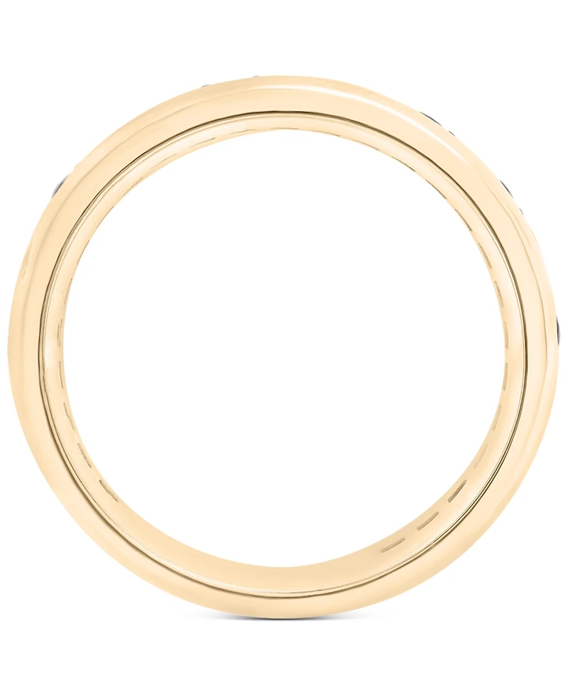 Men's Sapphire Polished Band (1-1/4 ct. t.w.) in Sterling Silver (Also in Ruby