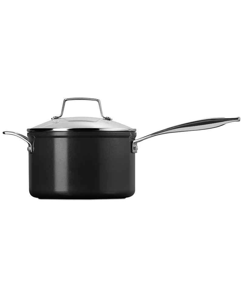 Le Creuset Essential Non-Stick Ceramic Saucepan with Glass Lid, 4-Quarts