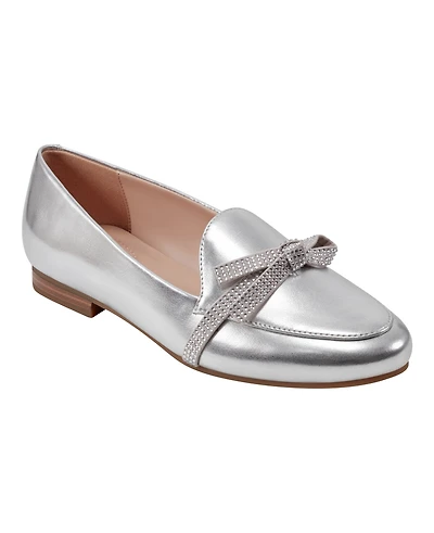 Bandolino Women's Jayme Embellished Bow Detail Loafers
