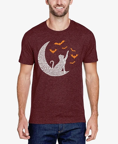 La Pop Art Men's Lunar Bats Premium Blend Word T-Shirt