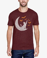 La Pop Art Men's Lunar Bats Premium Blend Word T-Shirt