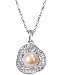 2-Pc. Set Pink Cultured Freshwater Pearl (9-1/2mm