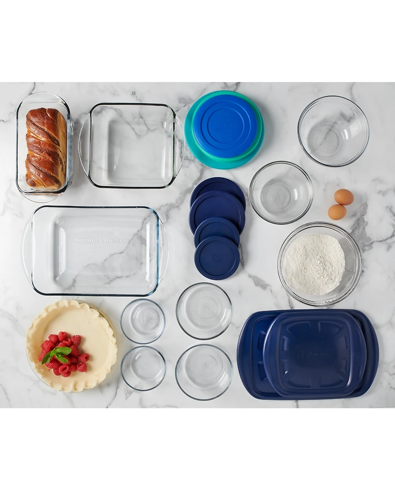 Anchor Hocking 20-Piece Bake, Store & Mix Set
