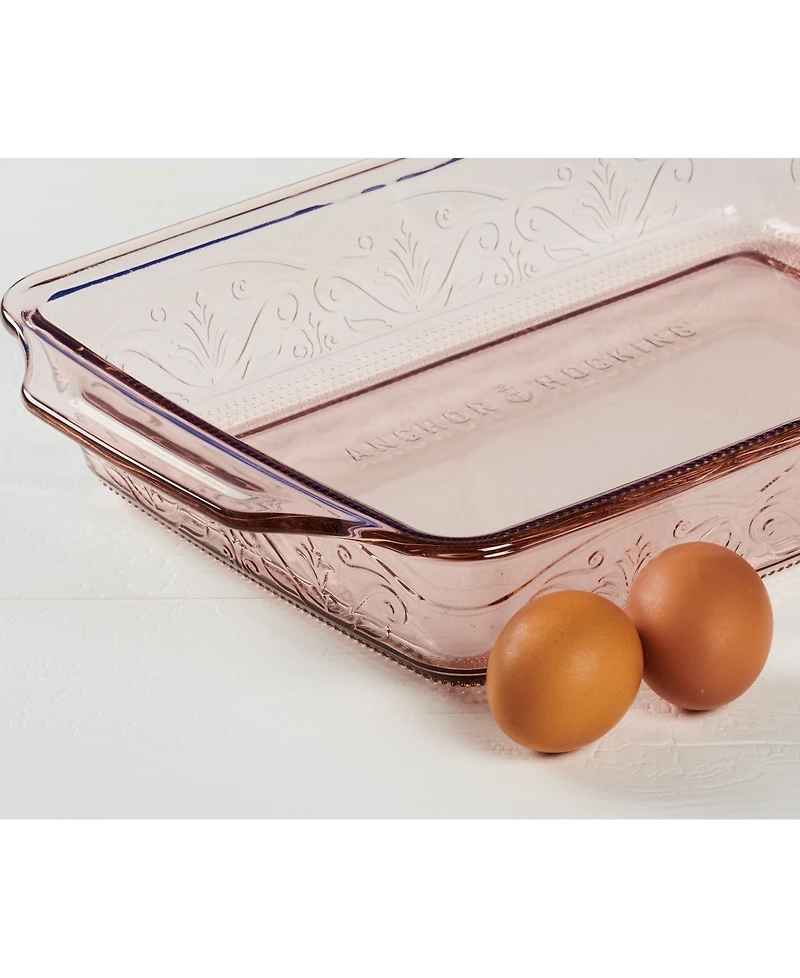 Anchor Hocking 3-Quart Laurel Embossed Baking Dish