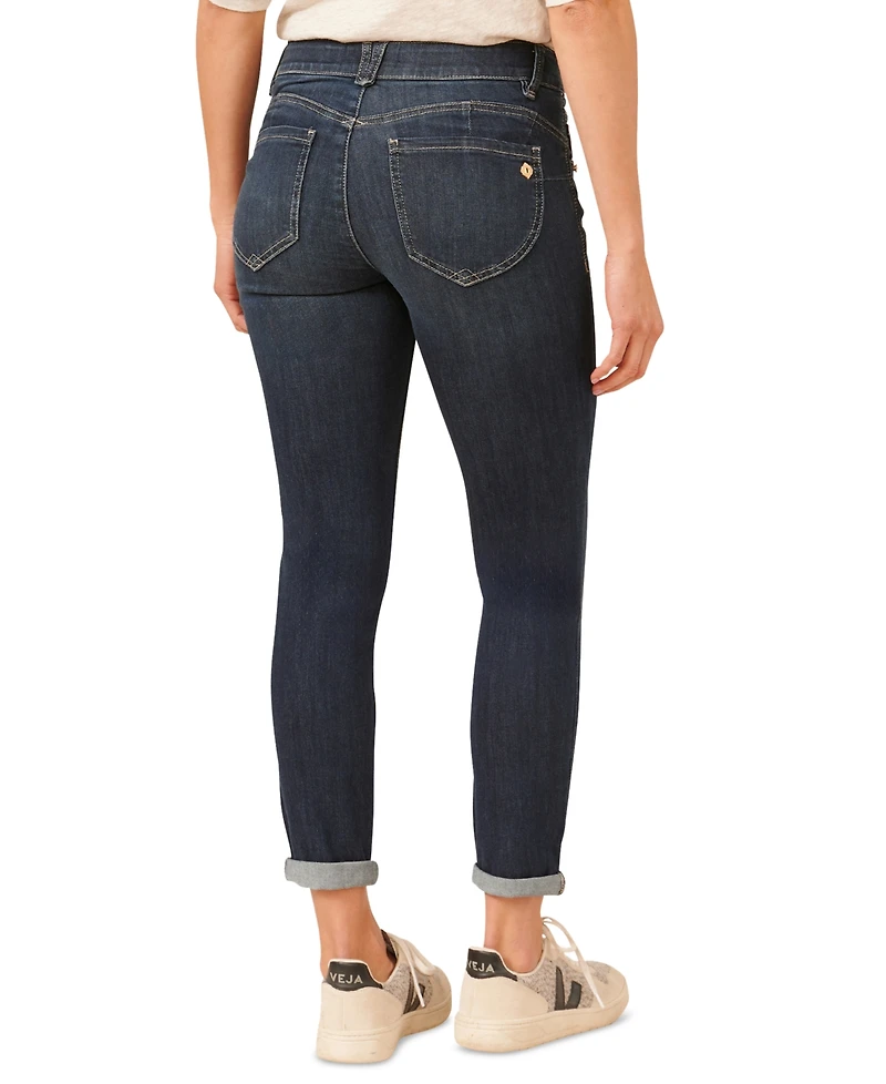 Democracy Petite "Ab"solution Ankle-Skimming Cuffed Jeans