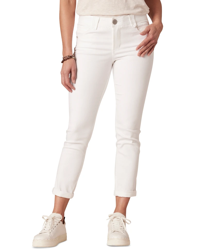 Democracy Petite "Ab"solution Ankle-Skimming Cuffed Jeans