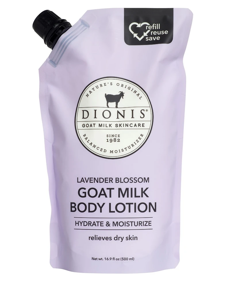 Dionis Lavender Blossom Goat Milk Body Lotion Refill Pouch 16.9 fl oz