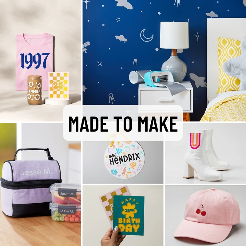 Cricut Joy Machine Bundle with Cards, Smart Vinyl Sampler Roll, Tool Set