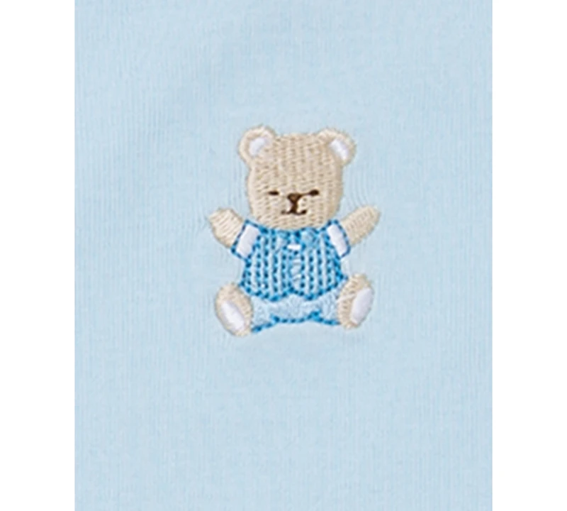 Little Me Baby Boys Cute Bear Cotton Bodysuits, Pack of 3