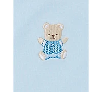 Little Me Baby Boys Cute Bear Cotton Bodysuits, Pack of 3