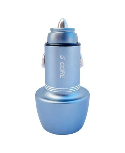 5 Core Usb Car Charger Cigarette Lighter Adapter 1 Usb 1 Type C Port Qc 3.0 36W Fast Charging