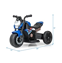 Kids Ride-on Motorcycle 6V Battery Powered Motorbike with Detachable Training Wheels-Red