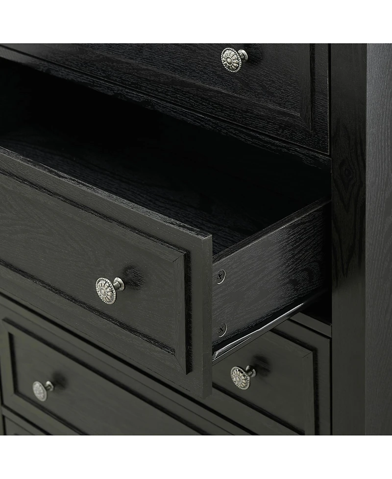 gaomon 5 Drawers Dresser,Storage Dresser with Metal Handles,Chest of Drawers for Bedroom, Living Room, Hallway, Office