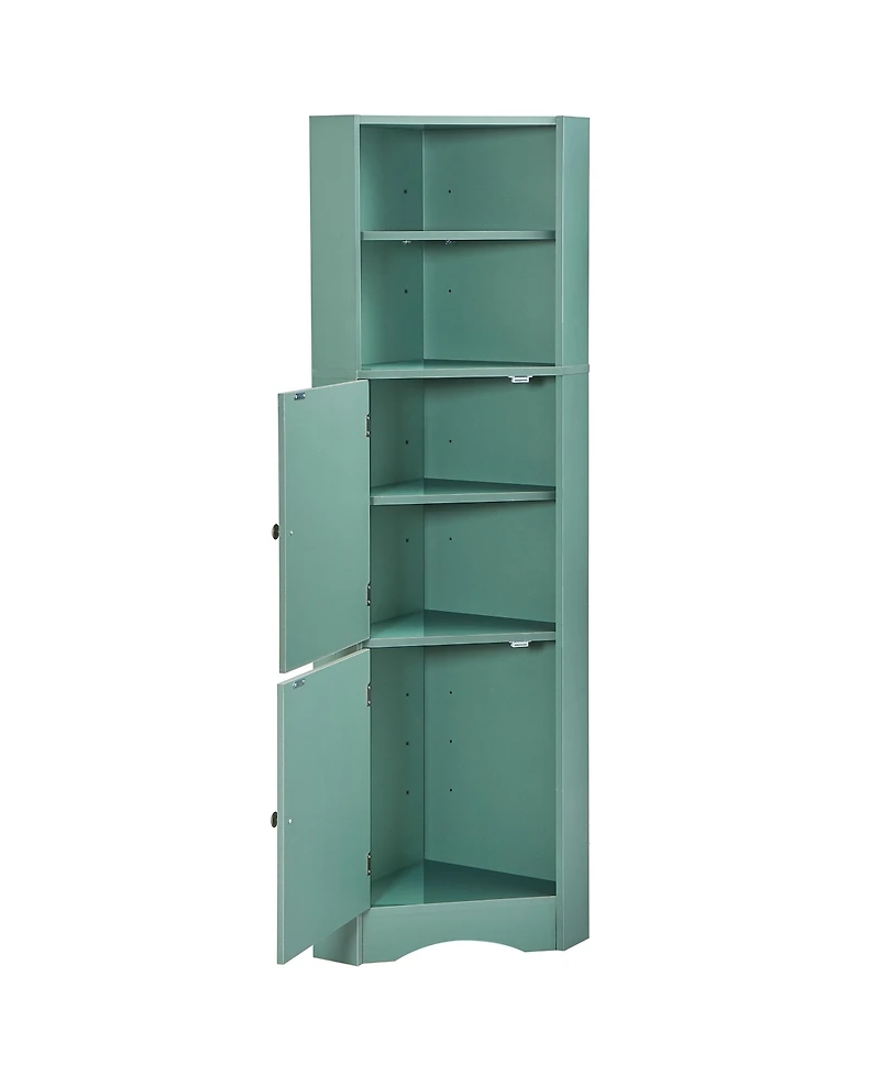 Streamdale Freestanding Bathroom Corner Cabinet with Shelves