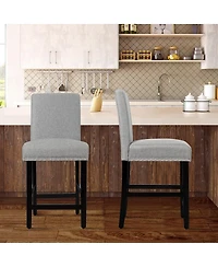 Skonyon 25 Inch Kitchen Chairs with Rubber Wood Legs