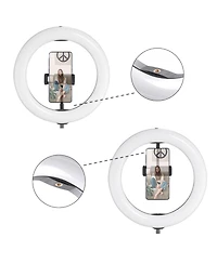 Yescom 10" Folded Selfie Led Ring Light Portable Dimmable for Makeup Livestream YouTube
