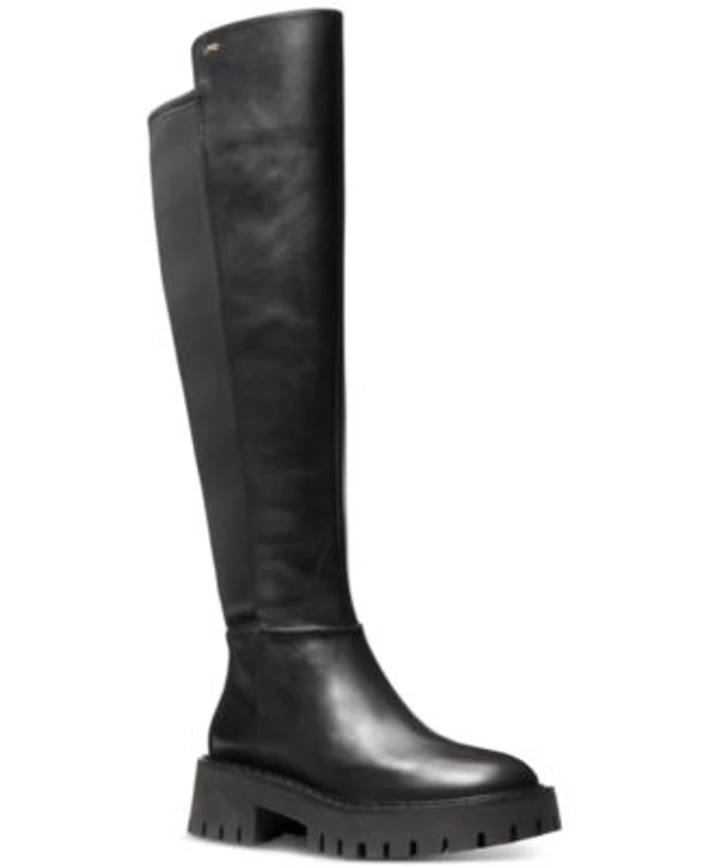 Michael Michael Kors Womens Asher Knee High Boots Regular Wide Calf