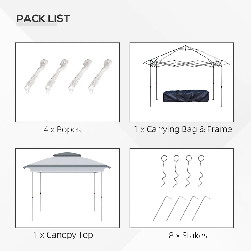 12' x 12' Pop-Up Canopy Tent with Netting and Bag