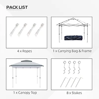 12' x 12' Pop-Up Canopy Tent with Netting and Bag