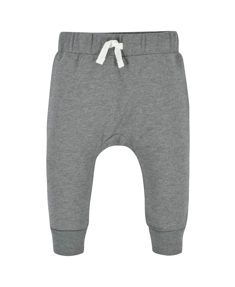Gerber Toddler Boys Navy and Grey Premium Joggers, 3-Pack