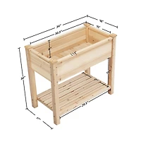 Yaheetech Wooden Raised Garden Bed for Yard Use